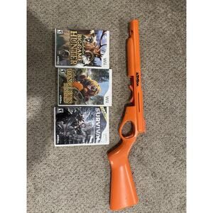 Cabela's Big Game Hunter Survival 2009 3 Games Orange Zapper Gun Nintendo Wii